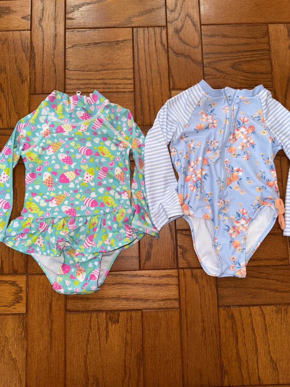 Flap Happy and OshKosh Long Sleeve Baby Swimsuit -Size 24 Months